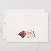 Mädchen-erste Kommunions-Vintage Blumen danken Dankeskarte (Rückseite)