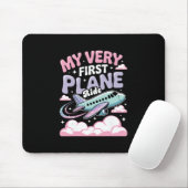 Mädchen erster Flug Kinder fliegen zum ersten Mal Mousepad (Mit Mouse)