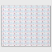 Mädchen, Erster Kommunion Angel Geschenkpapier (Flach)