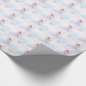 Mädchen, Erster Kommunion Angel Geschenkpapier (Ecke)