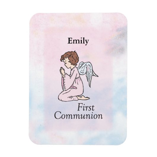 Mädchen, Erster Kommunion Angel Magnet (Vertikal)