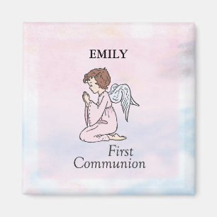 Mädchen, Erster Kommunion Angel Magnet