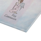 Mädchen, Erster Kommunion Angel Schneidebrett (Ecke)