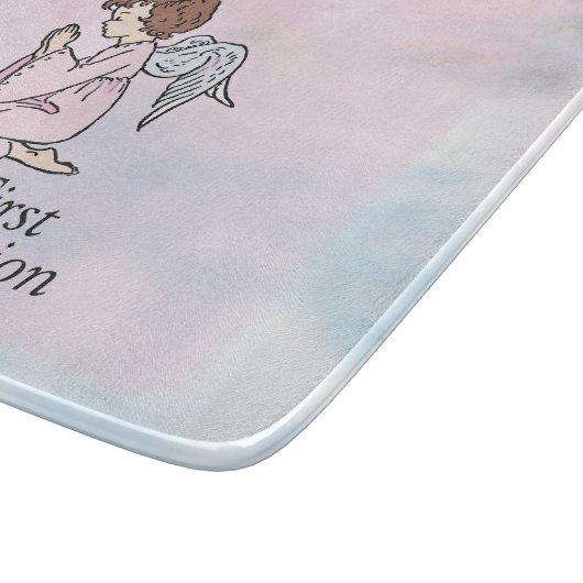 Mädchen, Erster Kommunion Angel Schneidebrett (Ecke)