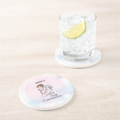 Mädchen, Erster Kommunion Angel Untersetzer (Seite)