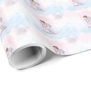 Mädchen, Erstkommunion Engel Geschenkpapier