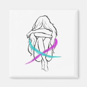 Mädchen erweckt Selbstmordprävention Awaren Magnet