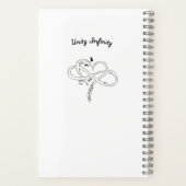 Mädchen Fahrrad Notizblock (Rückseite)