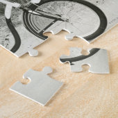 Mädchen fährt Fahrrad Puzzle (Seite)