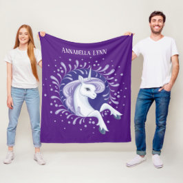 Mädchen fantasy unicorn geben den Namen Fleece Bla