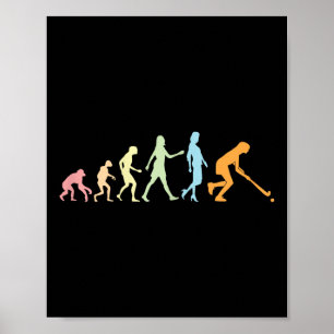 Mädchen Feldhockey Evolution Frauen Feldhockey Mäd Poster