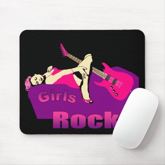 Mädchen-Felsen Mousepad (Mit Mouse)