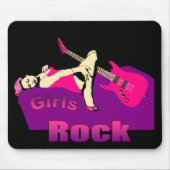 Mädchen-Felsen Mousepad (Vorne)