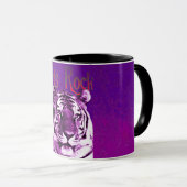 Mädchen-Felsen-Tiger-Tasse Tasse (VorderseiteRechts)