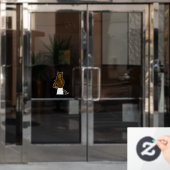 Mädchen Fensteraufkleber (Büro Tür)
