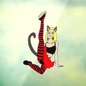 Mädchen Fensteraufkleber (Blatt 3)