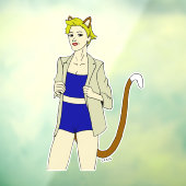 Mädchen Fensteraufkleber (Blatt 3)