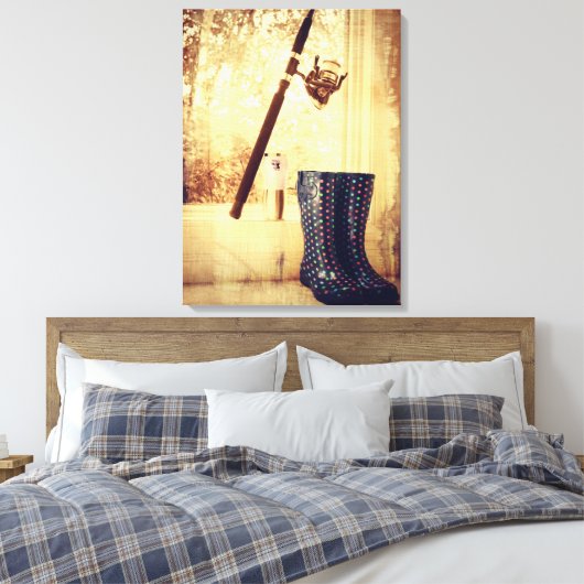 Mädchen Fisch auch Leinwanddruck (Insitu (Schlafzimmer))