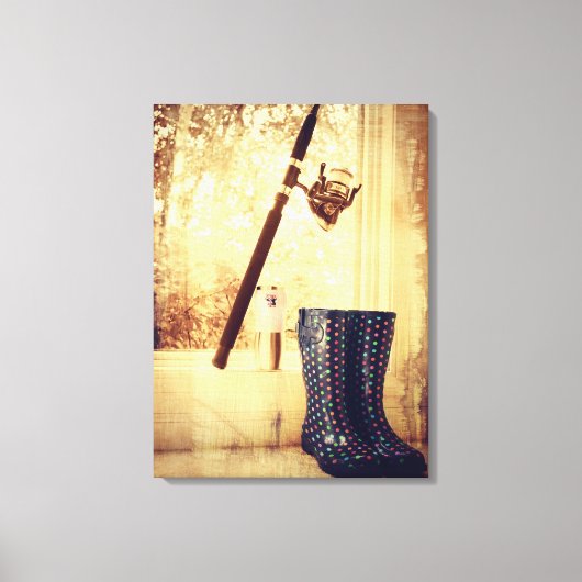 Mädchen Fisch auch Leinwanddruck (Vorderseite)