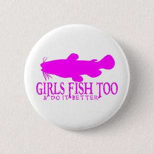 MÄDCHEN-FISCH-AUCH WELS BUTTON