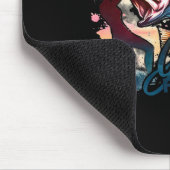 Mädchen fischen zu Fischen große Mouth B Grafik Fi Mousepad (Ecke)