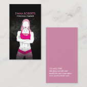 Mädchen-Fitness-persönliche Visitenkarte (Vorne/Hinten)