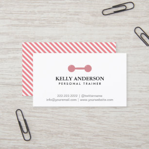 Mädchen-Fitness-persönlicher Trainer-einfaches Visitenkarte