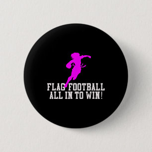Mädchen Flag Fußball für Kinder Jugend oder Frauen Button