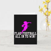 Mädchen Flag Fußball für Kinder Jugend oder Frauen Karte (Gelbe Blume)