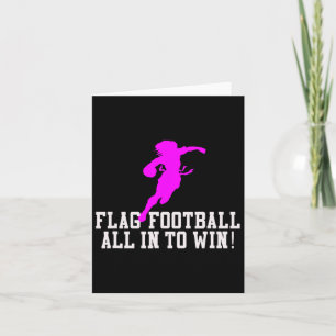 Mädchen Flag Fußball für Kinder Jugend oder Frauen Karte