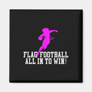 Mädchen Flag Fußball für Kinder Jugend oder Frauen Magnet