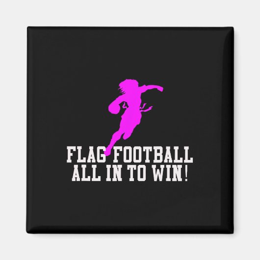 Mädchen Flag Fußball für Kinder Jugend oder Frauen Magnet (Vorne)