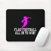 Mädchen Flag Fußball für Kinder Jugend oder Frauen Mousepad (Mit Mouse)