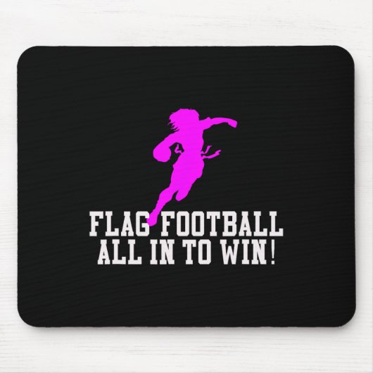 Mädchen Flag Fußball für Kinder Jugend oder Frauen Mousepad (Vorne)