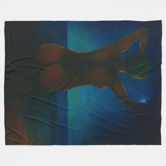 Mädchen Fleecedecke (Vorderseite (Horizontal))