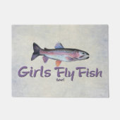 Mädchen fliegen Fische auch! Fußmatte (Vorderseite)