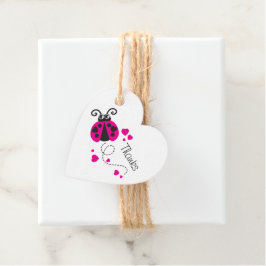 Mädchen fliegen Herz Ladybug rosa Gewohnheit Dank Geschenkanhänger