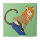 Mädchen Fliese (Vorderseite)