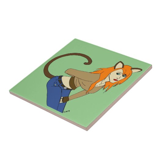 Mädchen Fliese (Seite)