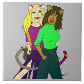 Mädchen Fliese (Vorderseite)