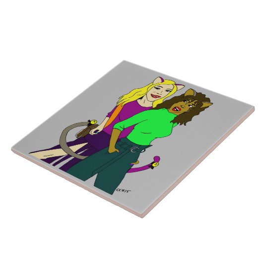 Mädchen Fliese (Seite)