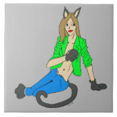 Mädchen Fliese (Vorderseite)