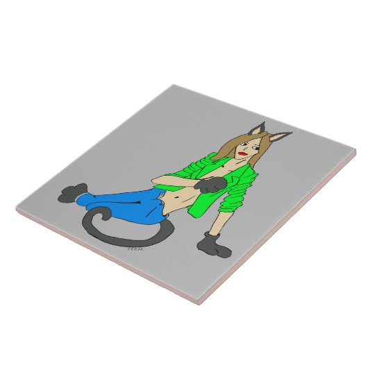 Mädchen Fliese (Seite)