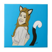 Mädchen Fliese (Vorderseite)