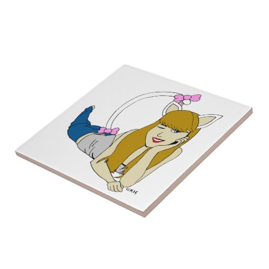 Mädchen Fliese (Seite)