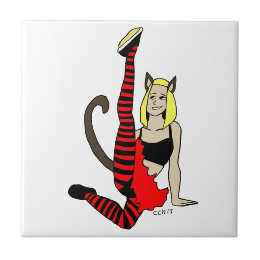 Mädchen Fliese (Vorderseite)