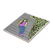 Mädchen Fliese (Seite)