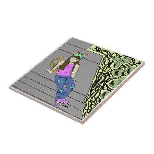 Mädchen Fliese (Seite)