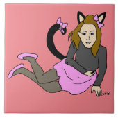 Mädchen Fliese (Vorderseite)