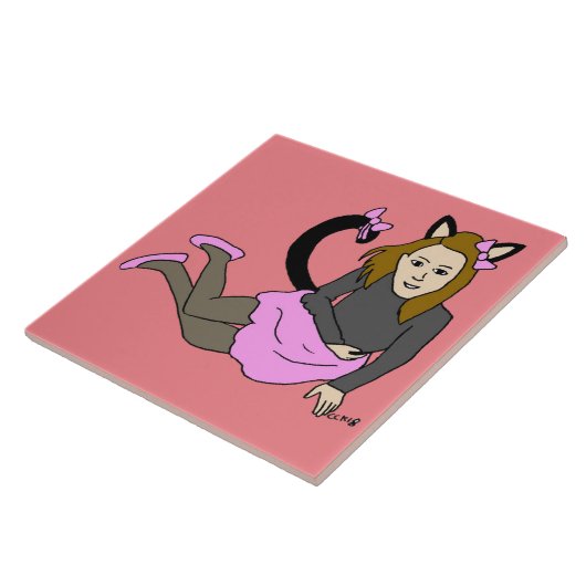 Mädchen Fliese (Seite)